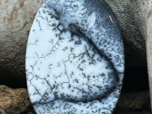 Cabochon Opale Dendritique (Mérlinite) – Forme Libre