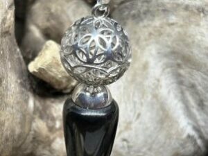 Pendule en Obsidienne Noire du Mexique – Protection & Divination