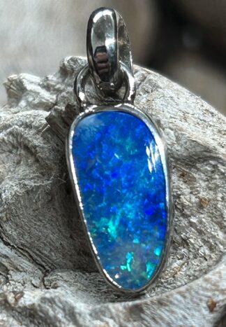 Pendentif Opale Goutte – Argent Massif 925 Poli Miroir – Image 2