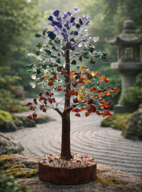 Arbre de Vie Chakras en Minéraux Naturels – Équilibre & Harmonie – Image 2